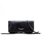 Wing Logo Black Leather Chain Clutch Bag – Minimal Luxury Crossbody PurseCompact, elegant, and versatile—this is the kind of bag that completes your outfit without trying too hard