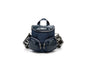 A modern mini backpack-inspired crossbody bag designed for everyday convenience. Crafted from durable black nylon with multiple front pockets and bold logo straps, it combines street-style aesthetics with practical storage