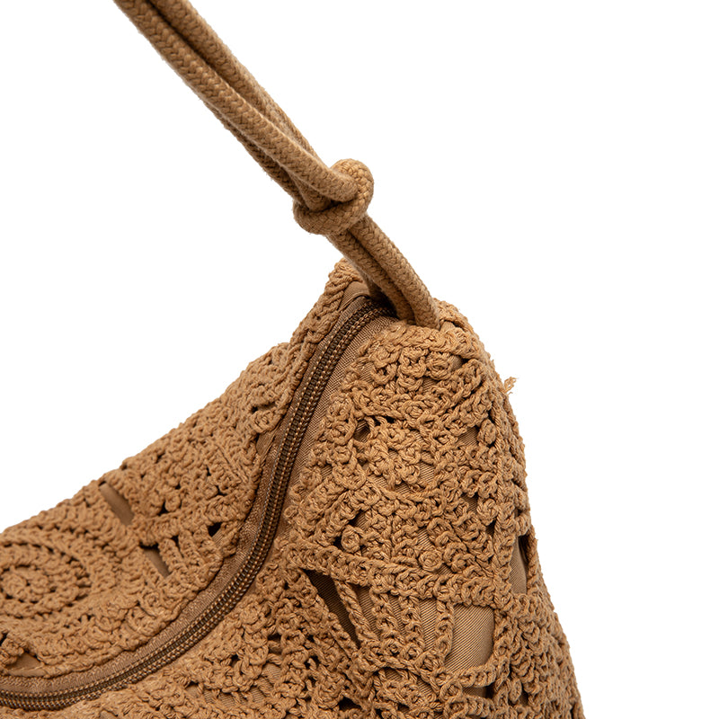Boho Crochet Bag for Women | Elegant Hand-Woven Handbag for Beach, Travel, and Daily Use