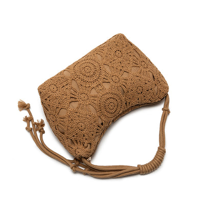 Boho Crochet Bag for Women | Elegant Hand-Woven Handbag for Beach, Travel, and Daily Use