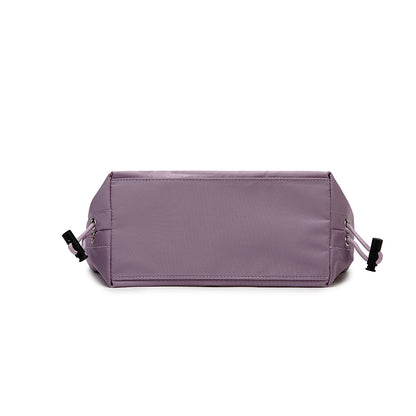Lightweight Nylon Crossbody Bag – Lavender Shoulder Bag with Adjustable Logo Strap