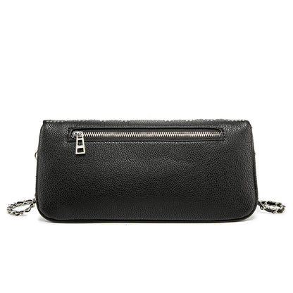 Luxury Rhinestone Studded Clutch Bag – Black Chain Crossbody Evening BagWhether worn as a clutch or crossbody, it’s your go-to accessory for elevating any outfit instantly.