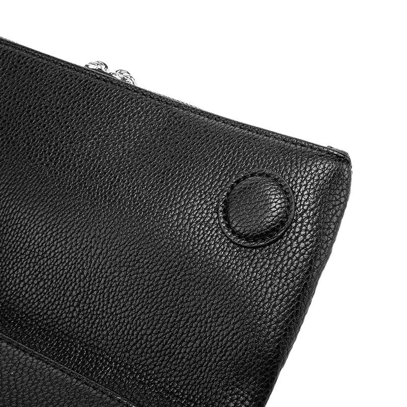 Make a bold statement with this edgy yet elegant studded crossbody bag. Designed for modern fashion lovers, this piece combines textured leather with sparkling metal studs, creating the perfect balance of luxury and street style.