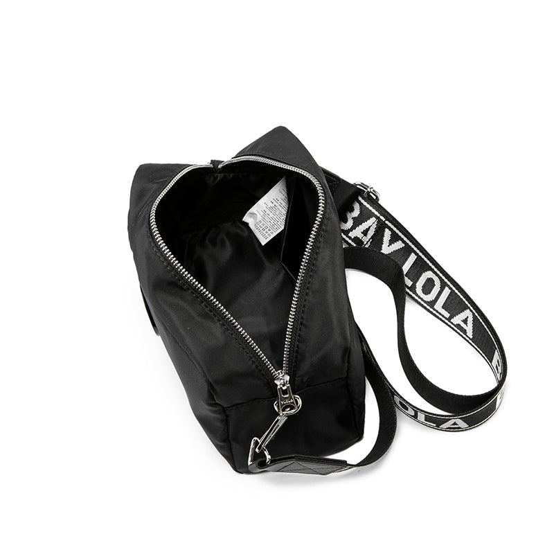 A sleek and functional crossbody bag designed for everyday convenience. Crafted from durable lightweight nylon with a modern minimalist shape, it’s perfect for daily errands, travel, and casual styling